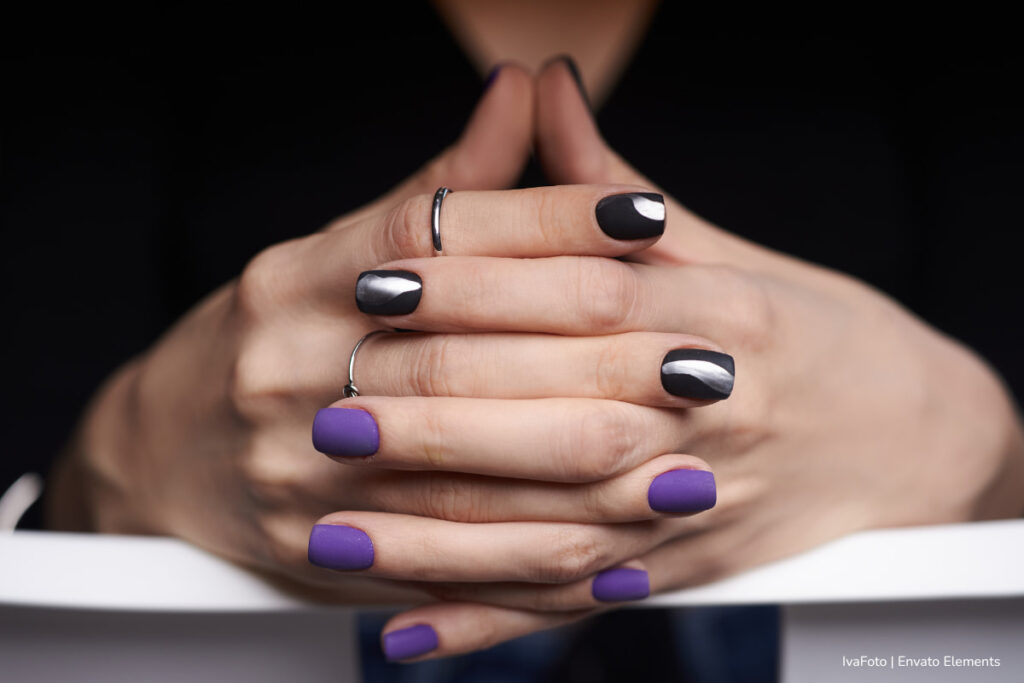 colores de uñas 2026, Uñas negras brillantes, Más Bienestar